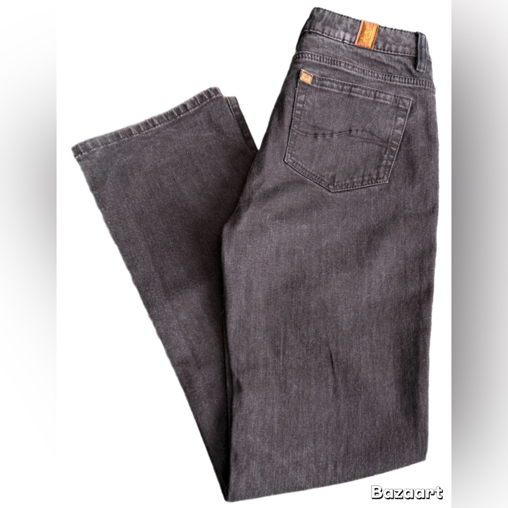 👖 Aura by Wrangler Slim Straight Jeans — Gray Denim — Size 6 Long
